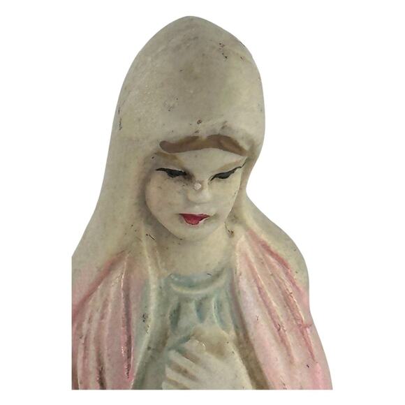 Vintage Hand-Painted Bisque Mini Nativity Figurines Christmas Decor - Picture 10 of 13